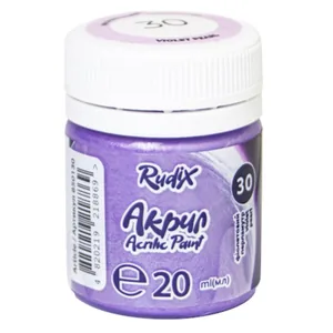 ACRYLIC for decoration "RUDIX" /850130/ Violet mother-of-pearl, 20 ml (1/12/24)