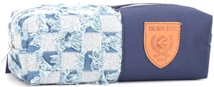 Пенал "Bourgeois" /KJ3289/ Blue 21*6*6см