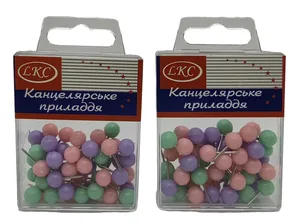 Button-Nail decor /2505/ "Ball 0.8 cm" core plastic, 50 pcs (1/12)