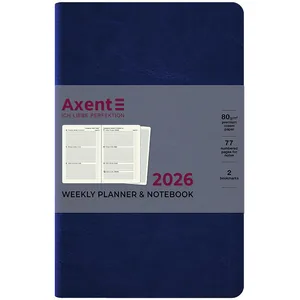 Щотижневик "Axent" 2026 /8521-26-02-A/ Partner City Soft, 125*195, синій (1/12)
