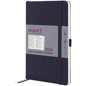 Щотижневик "Axent" 2026 /8509-26-02-A/ Partner Soft Skin, 125*195, синій (1/12)