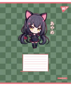 Зошит уч. "YES" 12арк.== /767988/ "Anime girls" (25/500)