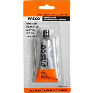 Universal transparent glue "Pasco" /A-001-2/ 30 ml on a blister (1/12/144)