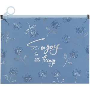 Folder with zip-lock slider, A5+ "Axent" /1498-46-A/ Turnowsky Flower Symphony-3 (1/12/240)