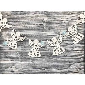 String garland "Diamond Handles" /123107/ "Angel", 2m, white NEW YEAR'S