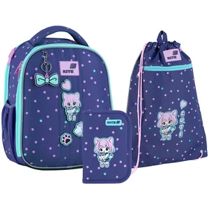 "Kite" set /SET_K26-555S-3/ backpack + pencil case + shoe bag 555 Be Friends (1/4)