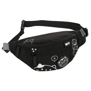 Belt bag "YES" /550553/ SP-36 Black Cat 26*12*6cm (1/50)