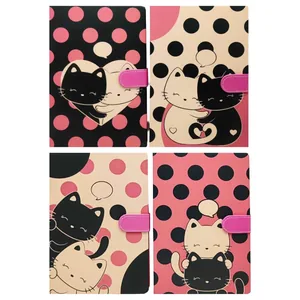 Notebook A5/80 sheets. /9035-38-CK/ # on the "Pea Kittens" magnet (1/12)