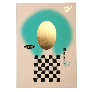 Notebook A6/64 # "YES" /152094/ integrated cover "Make art" (1/20/40)