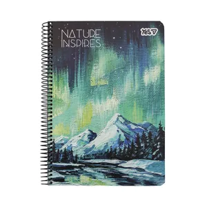 Блокнот А5/80 # спіраль "YES" /152266/ "Nature inspires" (1/60)