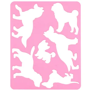 Stencil "1B" /940367/ plastic "Breeds of dogs" 20x16 (1/10/120)