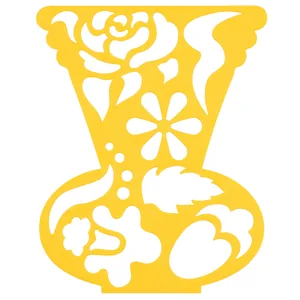 Stencil "1B" /940382/ figured "Vase and flowers" 20x16 (1/10/100)