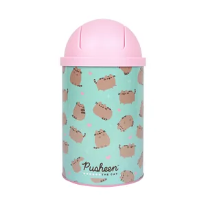 Настільний контейнер для сміття "YES" /708571/ “Pusheen” металевий, 10*18см (1/12/72)