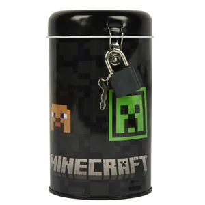Скарбничка "YES" /708577/ "Minecraft Heroes" метал., 13*7,6 см кругла (1/12/120)