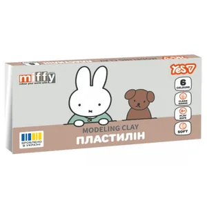 Plasticine 6 pcs. 120g "Yes" /540726/ "Miffy" (1/40)
