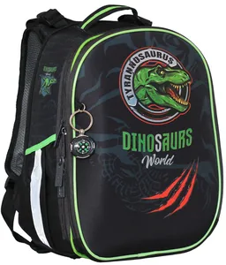 Backpack "CLASS" /2408C/ SchoolCase Mini 2 compartments, 35x27x16cm, "Dinosaurs World" (1/4)