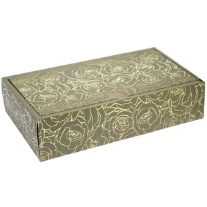 Gift box "WB" /H810-1S/ foldable 14*25*6.5cm Roses (12)