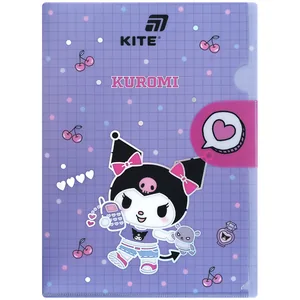 Папка-куточок А4 "Kite" /HK25-248-1/  з клапаном  Kuromi (1/12)