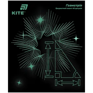 Student's notebook "Kite" 48 sheets # /K26-240-1/ ITEM soft touch+UV, Lumen, geometry (10/200)