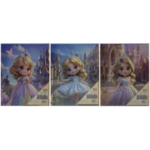 Photo album 10*15 cm/ 80 photos /9885/ "Little Princess" with golden border, in a box (1/48)