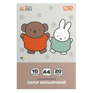 Папір кольоровий А4/20арк "YES" /955498/ Miffy односторонній, скоба (1/50)