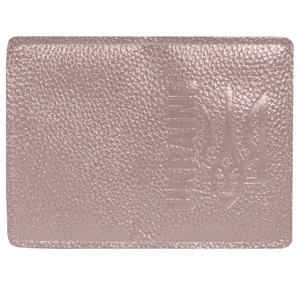 Cover ID Passport "4PROFI" /53826/675/ eco leather Ukraine Trident embossing (Florence powder pearl) (1/25)