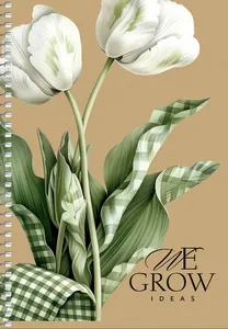 Notebook "Student" A5/96 sheet KRAFT cover, sp. /A5-SC-096-6148K/ #, cream. block, 70g/m2 (3/54)
