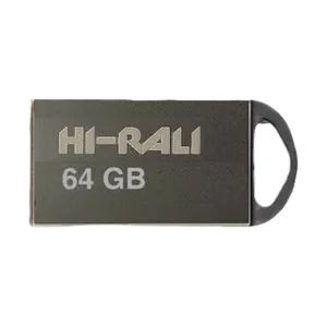 Флеш пам'ять "Hi-Rali" 64GB Mini Fit серiя срібло