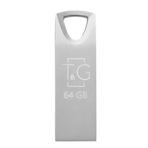 Флеш пам'ять "T&G" 64GB металева серія 117 срібло (G3)