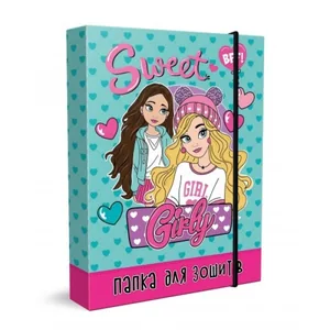 Folder for notebooks 2026 "Backpack" /PZ-1/ No. 2, B5 "Sweet girly" on elastic band (1/10)