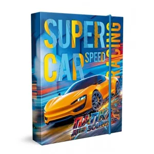 Folder for notebooks 2026 "Backpack" /PZ-1/ No. 3, B5 "Auto Super car" on rubber band (1/10)