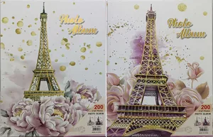 Photo album 10*15 cm/ 200 photos /5608/ "Paris" with a golden circle. in a box (1/36)