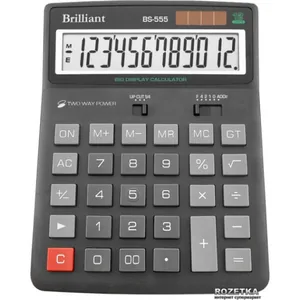 Калькулятор "Brilliant" /BS-555B/ наст.12-разр,1 пам.155*205