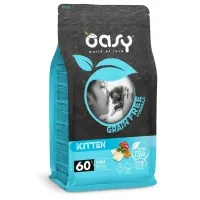 Dry food for cats OASY CAT Grain Free Kitten with white fish, apple and pumpkin 300 g (8053017347356)