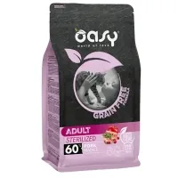 Dry food for cats OASY CAT Grain Free Sterilized with pork, apple and rosehip 300 g (8054329512395)