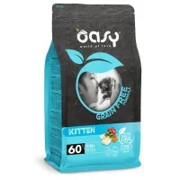 Dry food for cats OASY CAT Grain Free Kitten with white fish, apple and pumpkin 1.5 kg (8053017347370)
