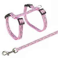 Trixie cat harness with leash cat print polyester 27-45 cm/10 mm (various colors) (4011905041421)