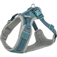 Dog harness Trixie Premium FlexMesh soft nylon S-M 48-69 cm/20 mm blue-green (4011905674674)