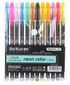Set of gel pens neon "WB" /HG6107-12/ 12 colors (1/30)