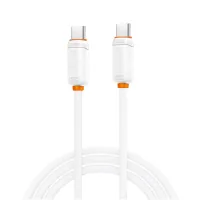 Дата кабель USB-C to USB-C 1.0m 27W white XO (XO-CB-300CC-WH)
