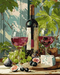 Painting by numbers "Ideyka" /KHO5766/ "Wine composition" 40*50 cm
