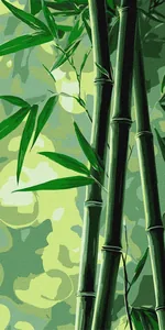 Painting by numbers "Ideyka" /KHO6390/ "Bamboo" 40*80cm