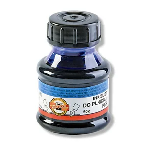 Ink "Koh-i-Noor" for fountain pens /141500/ 50 ml blue. (10/270)