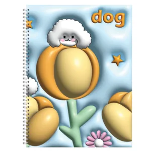 Notebook A6/72 sheet "Backpack" /PPT-1/ series "3 D", # spiral on the side, tv. cover, 60 g/m2, mix (1/20)