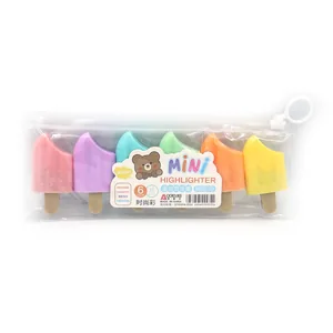 Set of text markers "AODEMEI" /M6219/ "Bear" 6 pcs. mini (1/24)