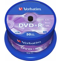 DVD disc Verbatim 4.7Gb 16X CakeBox 50 pcs (43550)