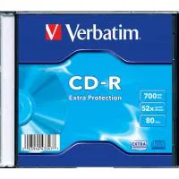 CD Verbatim CD-R 700Mb 52x 1pc Slim Case (43347-1disk)