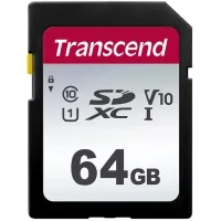 Memory card Transcend 64GB SDXC class 10 UHS-I U1 V10 (TS64GSDC300S)