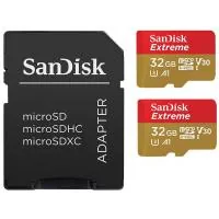 Memory card SanDisk 32GB microSD class 10 UHS-I U3 V30 A1 Extreme (SDSQXAF-032G-GN6AT)