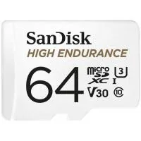 Memory card SanDisk 64GB microSDXC class 10 UHS-I U3 V30 High Endurance (SDSQQNR-064G-GN6IA)